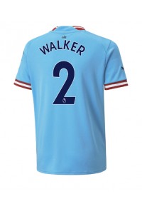 Fotbalové Dres Manchester City Kyle Walker #2 Domácí Oblečení 2022-23 Krátký Rukáv